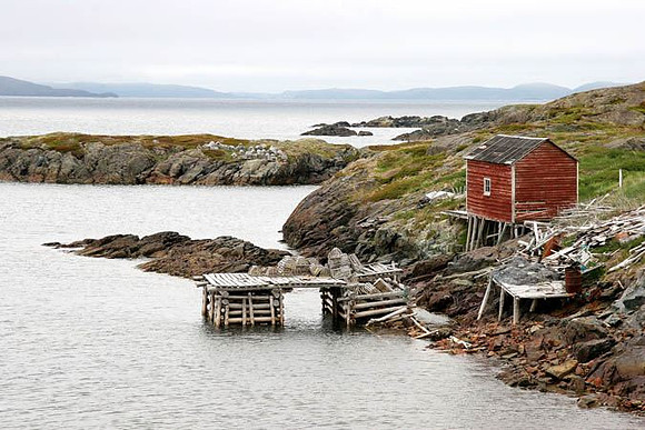 Fish Store at Change Island, Newfoundland