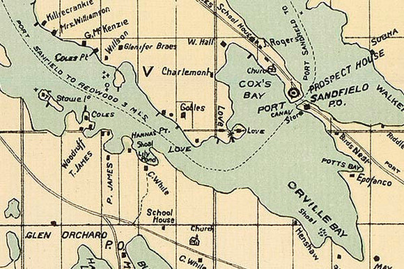 Detail of Marshall 1894 Map
