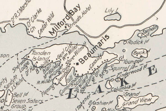 Detail of CNOR 1907 Map